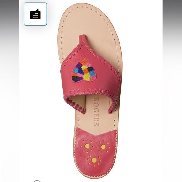 Jack Rogers Women Kennedy Thong Toe Sandal Magenta Size 7 - Picture 12 of 13